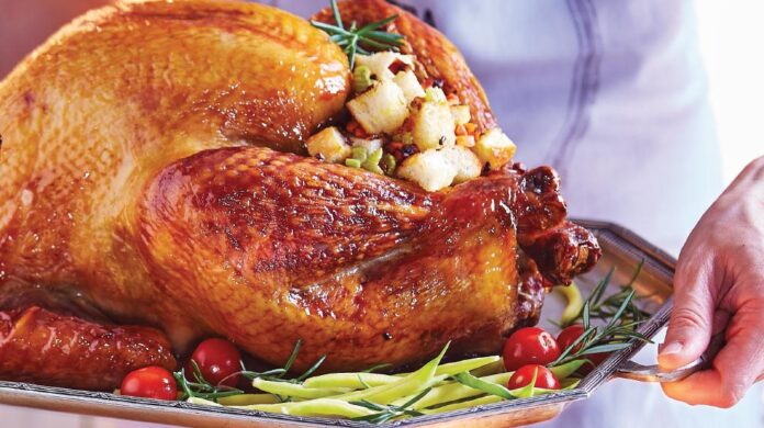 Receta de un pavo tradicional de Navidad