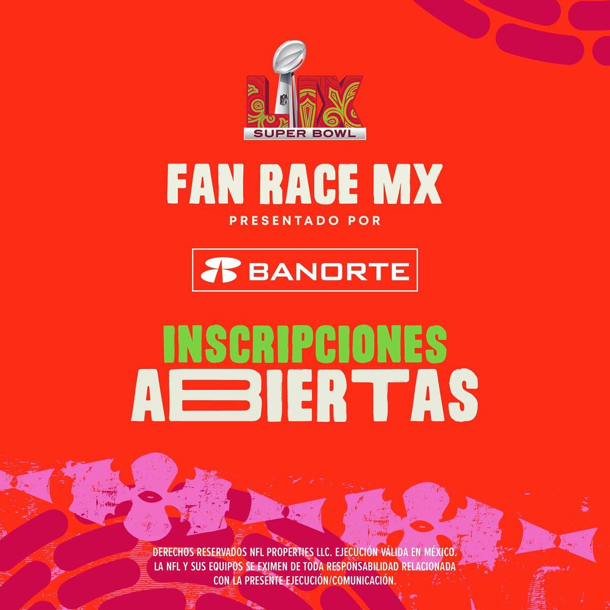 Ven a correr a NFL Fan Race CDMX 2025