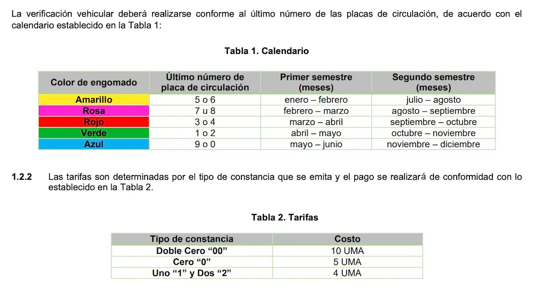 Verificación vehicular este es el calendario oficial 2025