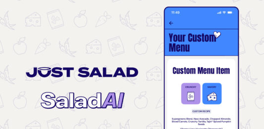 Just Salad lanza el generador de recetas «Salad AI» app just salad AI