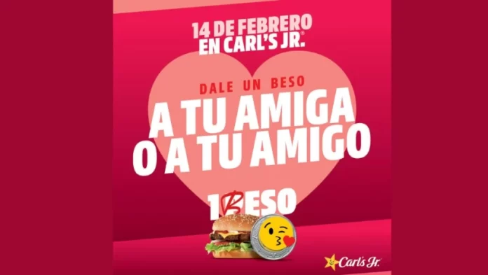 Carl’s Junior celebra el amor con hamburguesas gratis este 14 de febrero