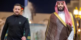 Ucrania acepta el plan de alto el fuego liderado por Estados Unidos si Rusia lo acepta zelenskiy y mohammed bim salman