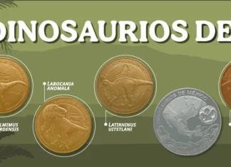 Lanzan monedas conmemorativas de dinosaurios Lanzan monedas conmemorativas de dinosaurios