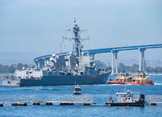 Llega a Veracruz el buque de guerra USS Gravely del gobierno de Trump Llega a Veracruz el buque de guerra USS Gravely del gobierno de Trump