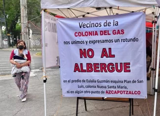 Vecinos de Nueva Santa María detienen construcción de albergue para migrantes en CDMX rechazan migrantes