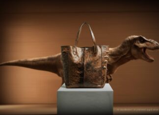 Empresa inglesa desarrolla bolsos con piel de dinosaurio Empresa inglesa desarrolla bolsos con piel de dinosaurio