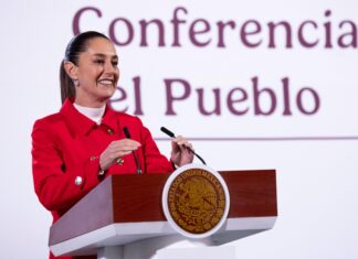 «Mexicanos son honestos y trabajadores”: Sheinbaum lleva mensaje de orgullo a Landau