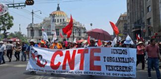 CNTE reanuda diálogo con el Gobierno Federal en medio de protestas en CDMX Por: Abril Delgado