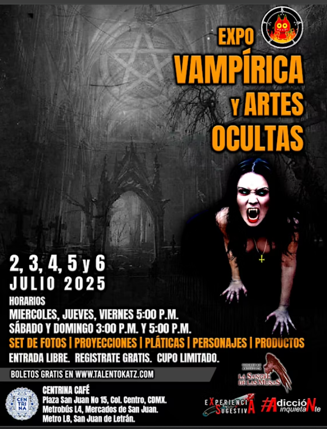 Expo Vampírica y Artes Ocultas en CDMX