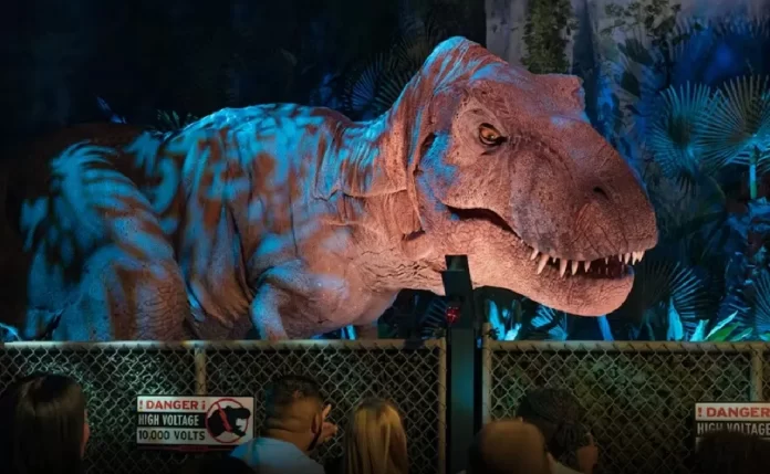 A un lado, Jurassic world dónde ver dinosaurios en CDMX