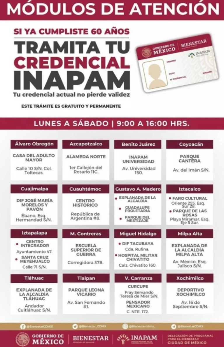 Cómo tramitar la credencial del INAPAM
