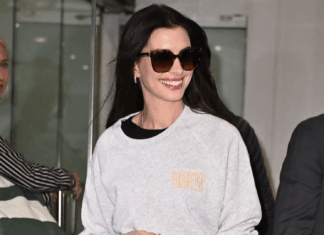 Anne Hathaway redefine el verano 2025: jeans cut‑out elegantes y ultracool