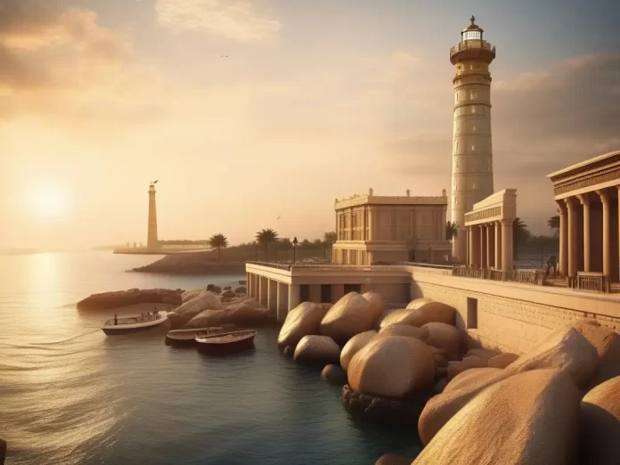 bloques monumentales del Faro de Alejandría tras siglos sumergidos