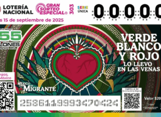 Lotería Nacional presenta billete especial ‘México con M de Migrante’: 424 MDP en premios este 15 de septiembre