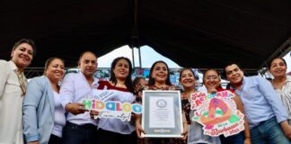 Actopan hace historia con el Récord Guinness a la línea de tacos de barbacoa más larga del mundo record guiness actopan barbacoa