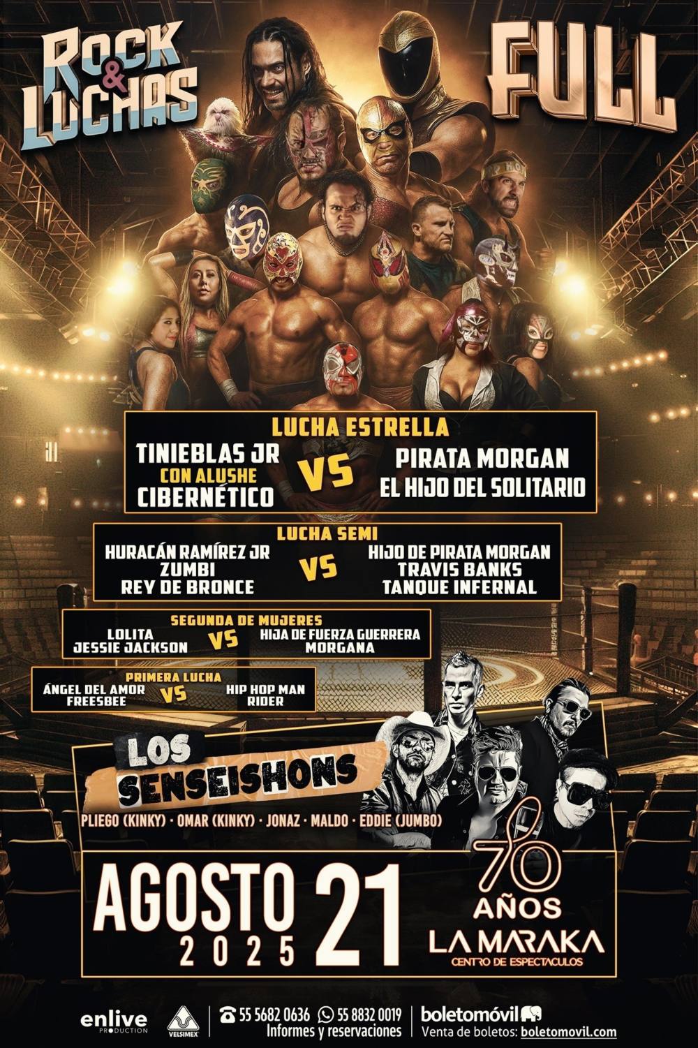 Lucha Libre y rock en CDMX