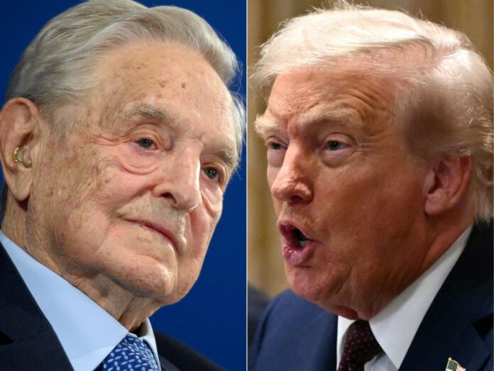 Trump pide imputar a Soros por crimen organizado por supuesto apoyo a protestas violentas