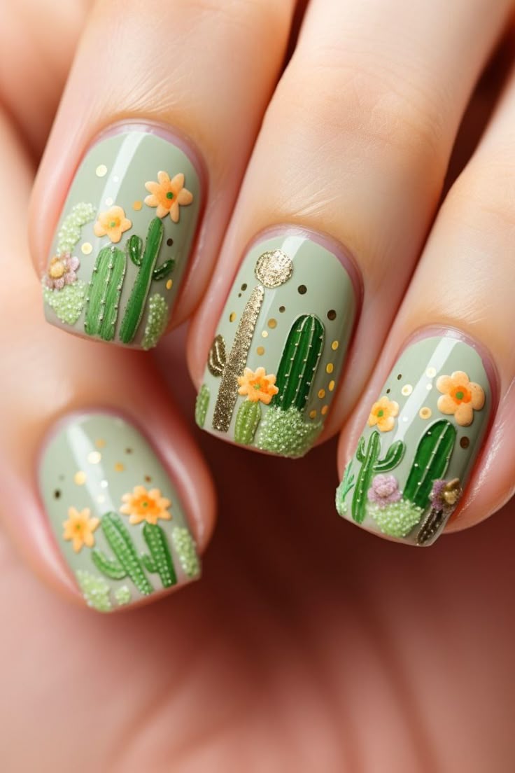 Uñas decoradas para el 15 de septiembre