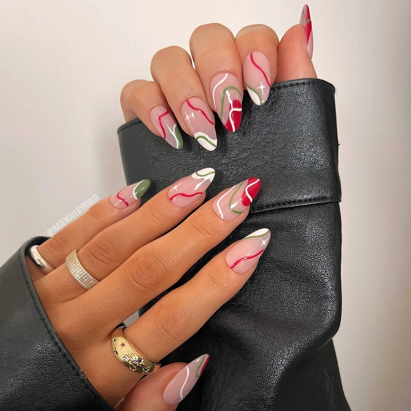 Uñas decoradas para el 15 de septiembre