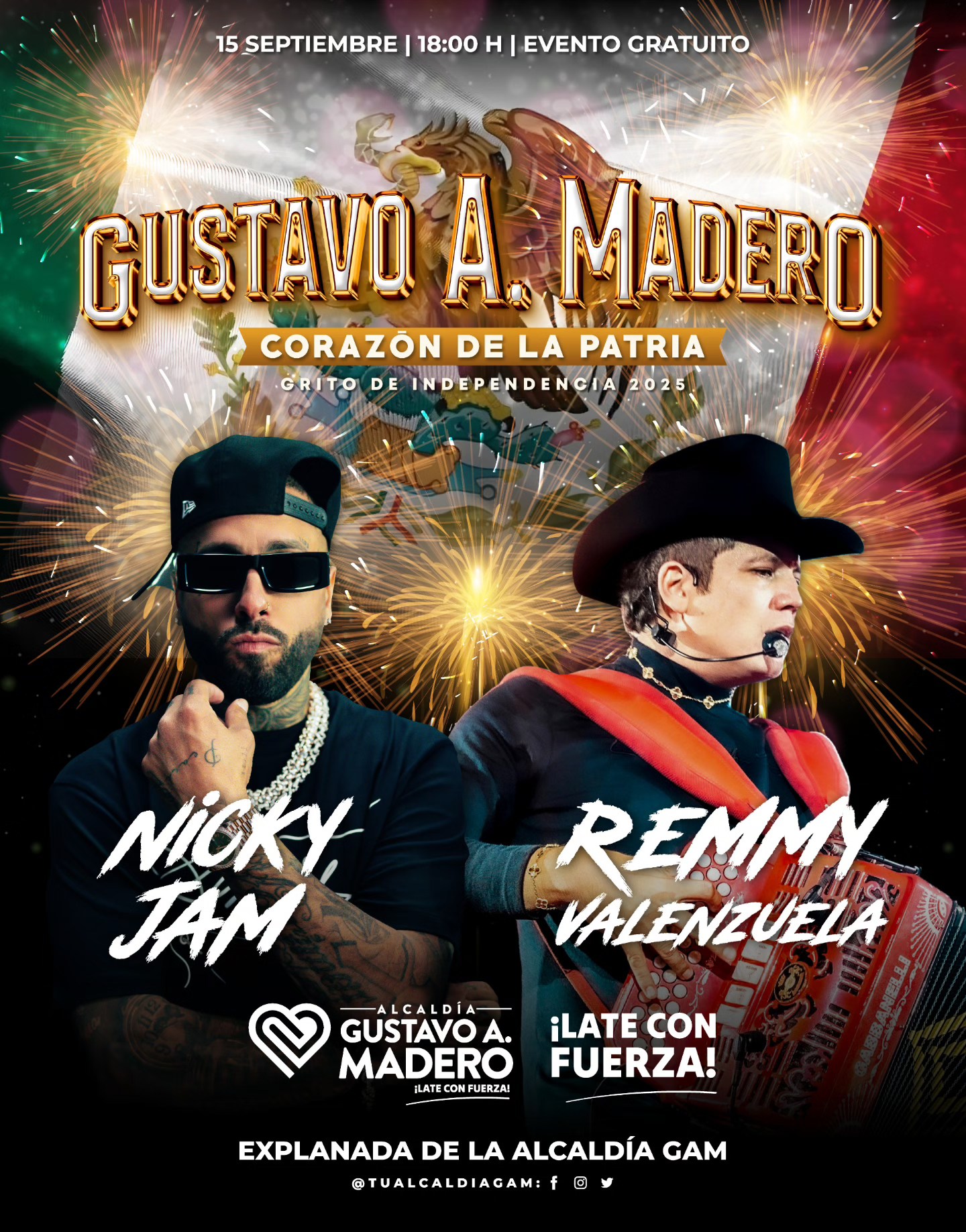 Nicky Jam dará concierto GRATIS en CDMX por 15 de septiembre