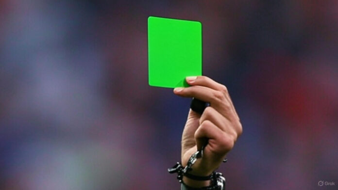 Qué es y cómo funciona la tarjeta verde en el fútbol