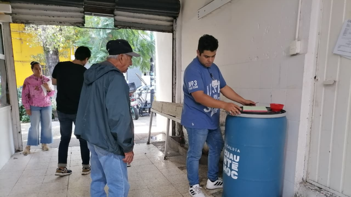 Alcaldía Cuauhtémoc instala contenedores para recolectar aceite usado