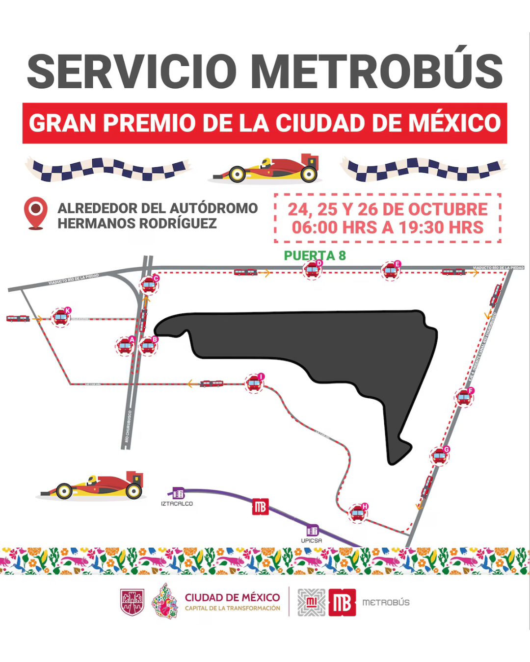 GP de México 2025 Así Funcionará el transporte de la CDMX