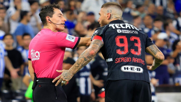 Sergio Ramos es multado por la Liga MX tras criticar fuertemente el arbitraje