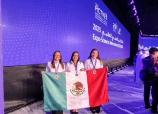 Talento mexicano brilla en Abu Dabi: estudiantes de Altamira triunfan en feria científica internacional