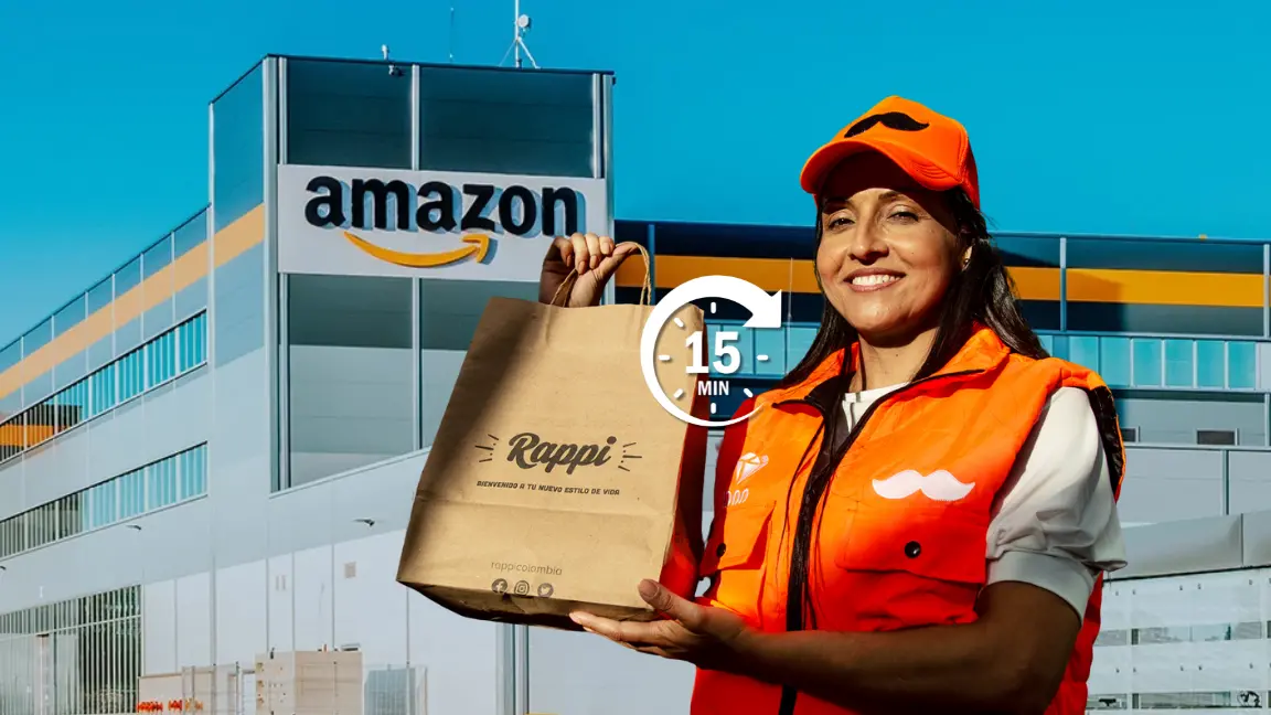 Amazon y Rappi lanzan entregas “ultrarrápidas” en México con Amazon Now