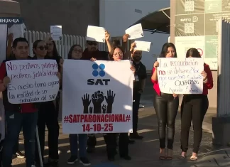 Trabajadores del SAT realizan ‘paro nacional indefinido’ Trabajadores del SAT realizan 'paro nacional indefinido