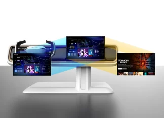 OLED de doble vista de 16” de LG en CES 2026 OLED de doble vista de 16