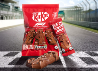 Kit Kat acelera el antojo: lanza chocolates con forma de autos de la F1