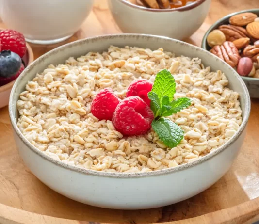 Avena energética con frambuesas: desayuno funcional y equilibrado avena con frambuesas nutricion