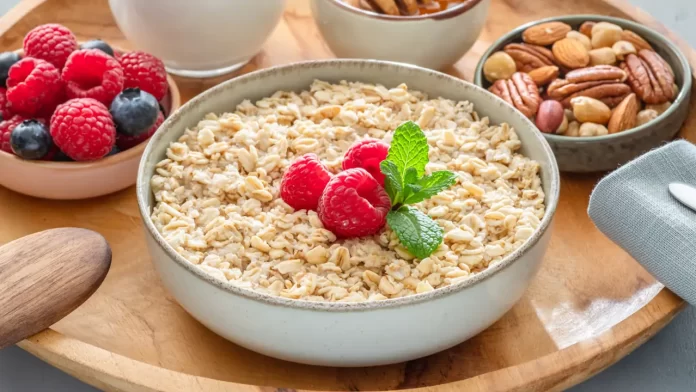 avena con frambuesas nutricion