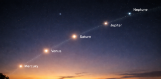 Hexaeclíptica planetaria 2026: seis planetas brillarán al mismo tiempo este fin de semana