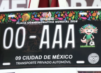 Placas del Mundial 2026 en CDMX: lanzarán 60 mil y costarán 1,500 pesos