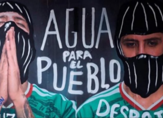 El mural del Mundial 2026 en el Azteca amanece intervenido: protesta, arte y polémica en el mismo lienzo