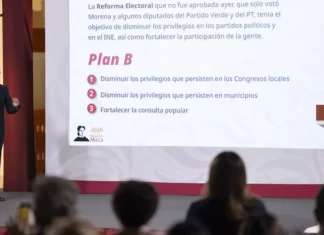 Sheinbaum insiste en el “Plan B” de reforma electoral y manda documento al Congreso Plan B reforma electoral congreso