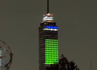 Torre Latinoamericana ilumina la cuenta regresiva rumbo al Mundial 2026 en México Torre Latinoamericana mundial 2026