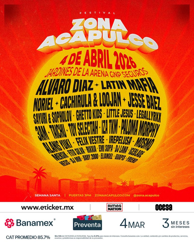 Zona Acapulco 2026 line-up, sede y preventa