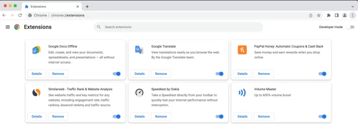 extensiones google