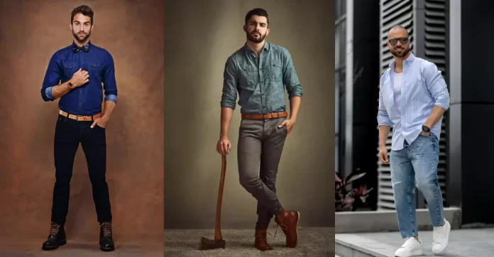 jeans y zapatos color tendencia moda