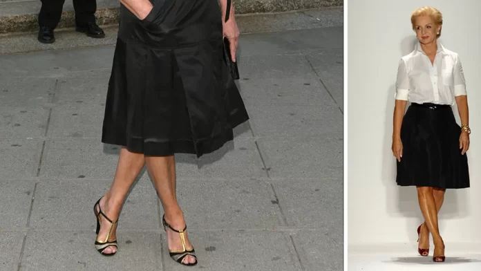 tacones negros carolina herrera
