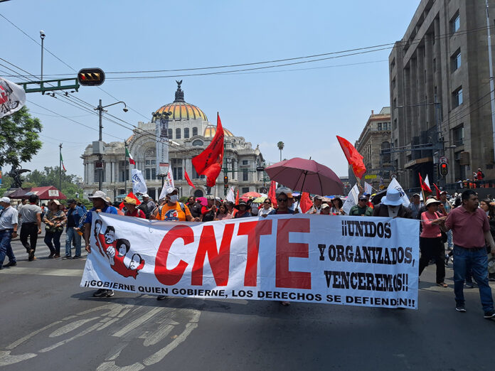 CNTE convoca marchas en mayo: rutas, fechas, demandas y posible escalada a huelga nacional