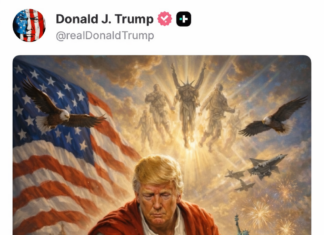 Trump desata polémica al publicar imagen con IA en la que aparece como Jesucristo