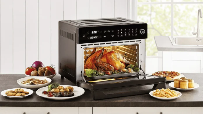 horno smart con freidora de aire HAF-SO30LBK