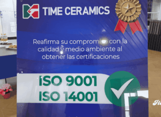 Time Ceramics obtiene certificaciones ISO 9001 y 14001: calidad y sostenibilidad en México noticias time ceramics