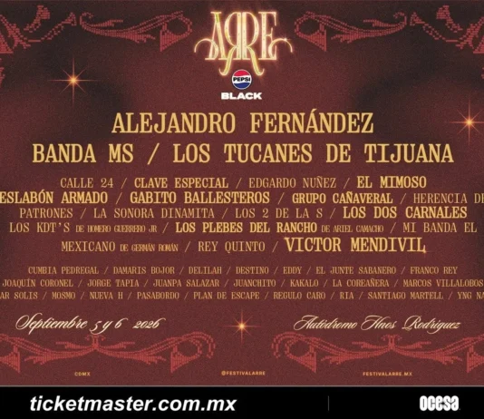 Arre Fest 2026 revela precios oficiales de boletos y fases de venta Arre Fest 2026