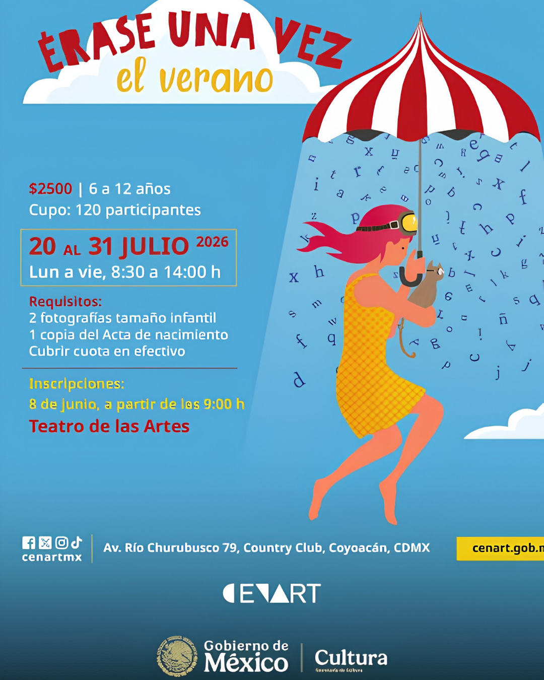 Cenart tendrá curso de verano infantil